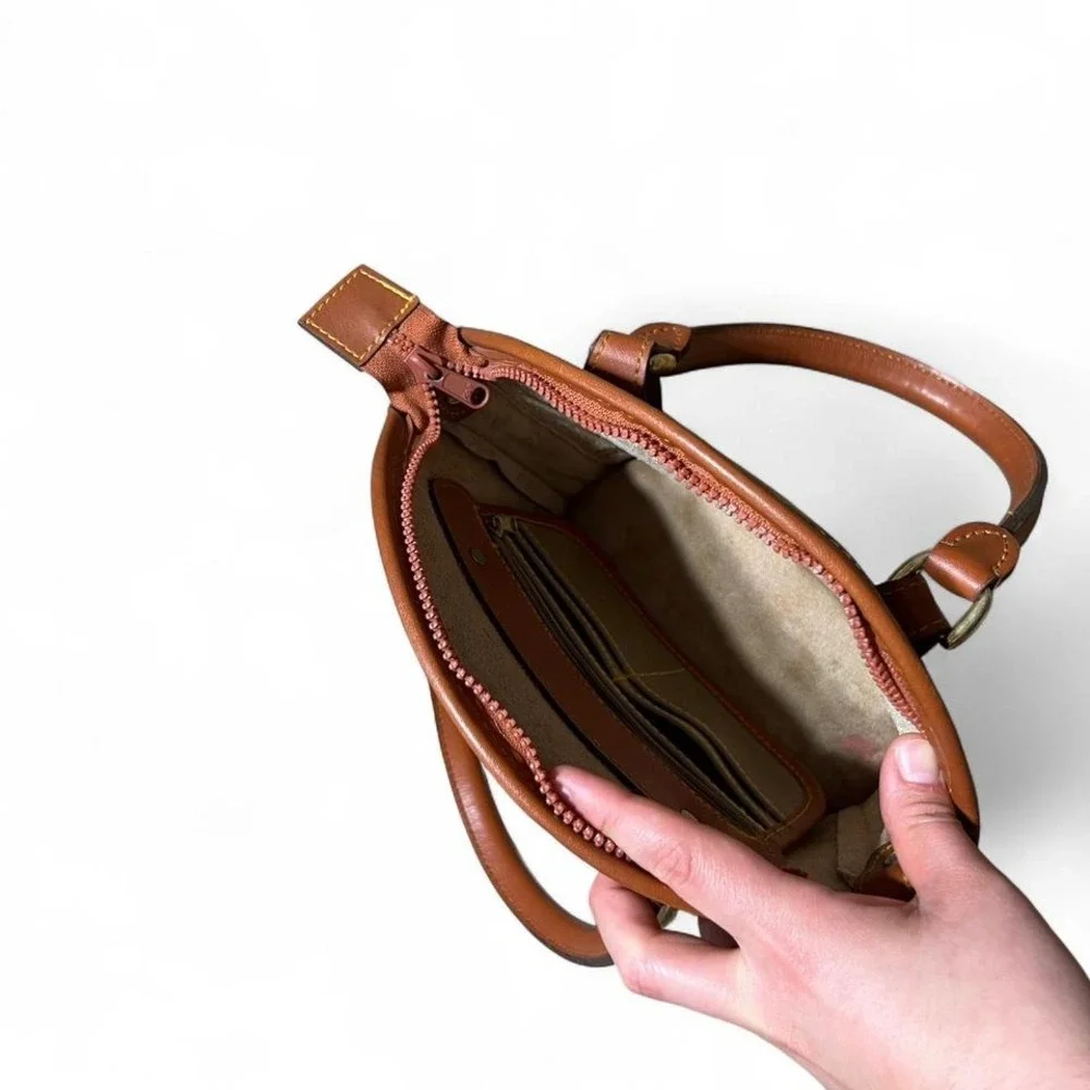 1980 brown leather‎ dooney